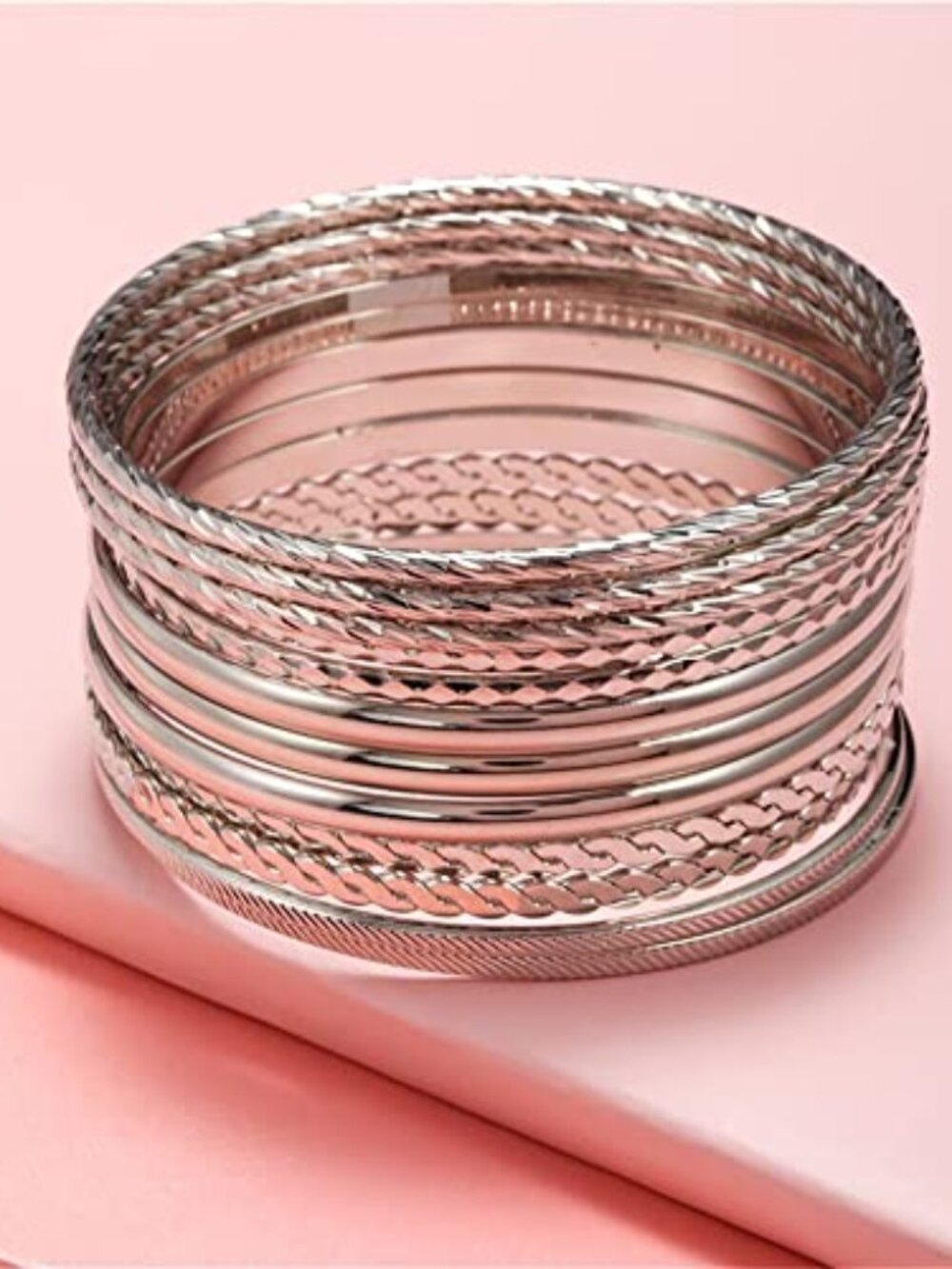 New - 16Pcs Gold Bangle Bracelets for Women